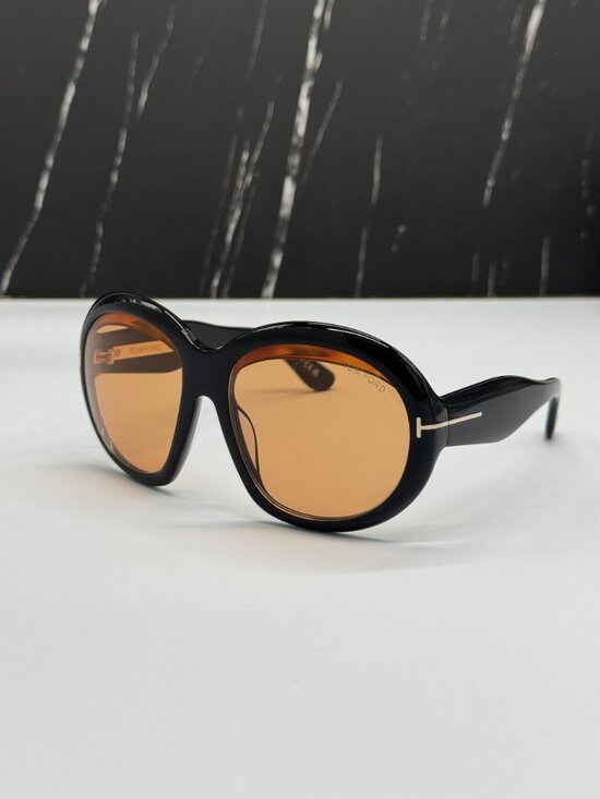 NEW TOM FORD ANGELICA FT1193 01E SUNGLASSES WOMEN BLACK ORANGE EYEWEAR TF1193 main image 10